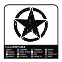 Sticker STAR Jeep CJ CJ3 CJ5 CJ7 CJ8, US ARMY cm 40x40 star militaire 4X4