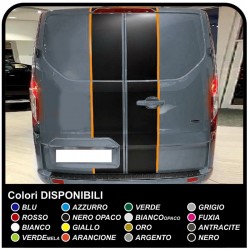 Aufkleber TRANSIT M-SPORT bicolor nur hinten Van grafiken, van aufkleber decals streifen ford transit custom turneo