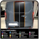 Adesivi TRANSIT M-SPORT bicolore solo posteriore Van grafiche furgone adesivi decalcomanie strisce ford transit custom turneo