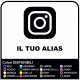 AUTOCOLLANTS INSTAGRAM + VOTRE NOM