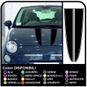 Stickers for FIAT 500 KIT strips bonnet stripes stickers for bonnet fiat 500, mini and other cars