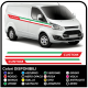 Adhesivos de TRÁNSITO de M-SPORT de Lado Tricolor, Van gráficos, van pegatinas calcomanías de rayas ford transit custom turneo