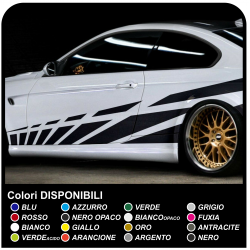 Stickers Stickers Side bands for Fiat 500 Abarth Auto tuning Sport