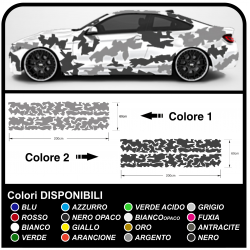 Adesivi auto universale per tutte le auto Linee adesive decalcomanie racing  tuning con linee bicolore