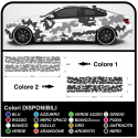 Adhésif voiture camouflage Camouflage kit de décoration de voiture US ARMY camouflage effet universel Autocollant de décoration