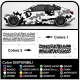 Autocollants de camouflage de la voiture de suv et de off-road graphique kit pour voiture US ARMY camouflage Autocollant