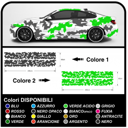 Pegatinas de los laterales del coche de camuflaje gráficos NOSOTROS militar del EJÉRCITO calcomanías de camuflaje de dos tonos