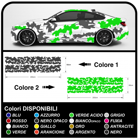 Der aufkleber für die fahrzeugseite auto-camouflage-grafik, US-ARMY-militär-aufkleber camouflage ZWEIFARBIG Sticker decals