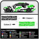Stickers camouflage car Camouflage graphics military two-tone
