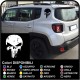 aufkleber Totenkopf used für seitenteil hinten jeep renegade sticker Jeep Renegade totenkopf Punisher