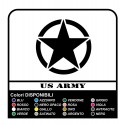 Sticker STAR militaire cm7 x Jeep RENEGADE COMPASS, Cherokee, et SUV