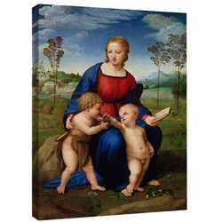 Quadro Moderno Madonna del Cardellino Raffaello - Madonna of the Goldfinch Quadro stampa su tela canvas con o senza telaio