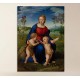 Quadro Moderno Madonna del Cardellino Raffaello - Madonna of the Goldfinch Quadro stampa su tela canvas con o senza telaio