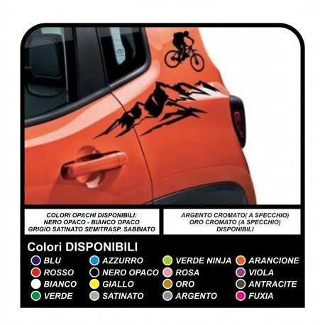 Stickers Autocollant côté Qualité supérieure Renagade décalcomanies à flanc de montagne