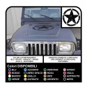 Sticker STAR militaire consommé 50 cm x Jeep RENEGADE COMPASS, Cherokee, et SUV