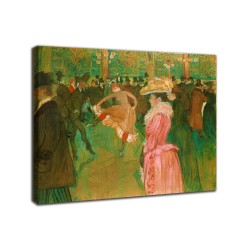 Painting Dance at the Moulin Rouge - Henri de Toulouse-Lautrec - prints on canvas with or without frame