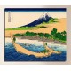 The framework the Coast of the bay of the Tagus, Ejiri at Tōkaidō - Katsushika Hokusai - print on canvas with or without frame