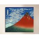 Quadro Vento del Sud, Cielo sereno (Fuji Rosso) - Katsushika Hokusai - stampa su tela canvas con o senza telaio