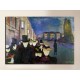 Painting Evening on Karl Johan - Edvard Munch - print on canvas with or without frame