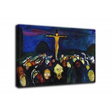 The framework and mount Calvary - Edvard Munch - print on canvas with or without frame