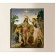 The framework of The baptism of Christ - Leonardo, Verrocchio - print on canvas with or without frame