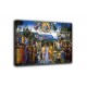 Painting the Baptism of Christ - Perugino - print on canvas with or without frame