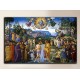 Painting the Baptism of Christ - Perugino - print on canvas with or without frame