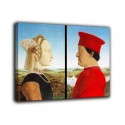 Peinture le Double portrait des ducs d'Urbino - Piero Della Francesca - impression sur toile avec ou sans cadre