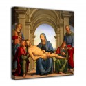 The framework of Piety - Perugino - print on canvas with or without frame