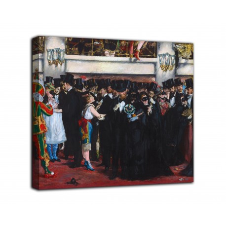 Quadro Ballo mascherato all'Opera - Édouard Manet - stampa su tela canvas con o senza telaio