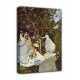 La peinture des Femmes dans le jardin de Claude Monet - impression sur toile avec ou sans cadre