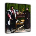 La pintura de Los embajadores de Hans Holbein el Joven - impresión en lienzo con o sin marco