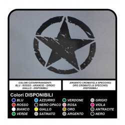 2 STICKERS 25 cm STAR for off-road JEEP RENEGADE DEFENDER VITARA RAV4 PAJERO