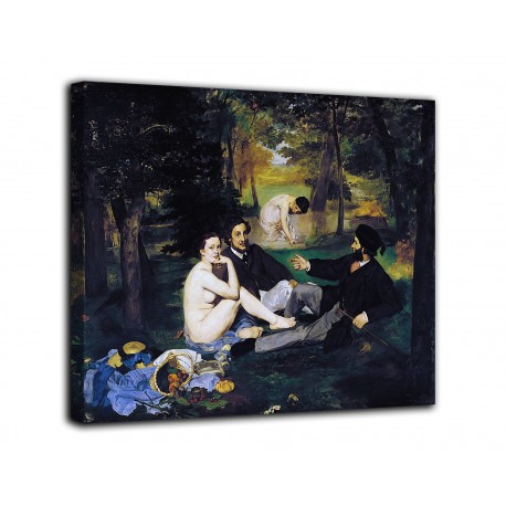 Quadro La colazione sull'erba - Édouard Manet - stampa su tela canvas con o senza telaio