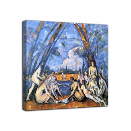 Painting The large bathers - Paul Cézanne - print on canvas with or without frame