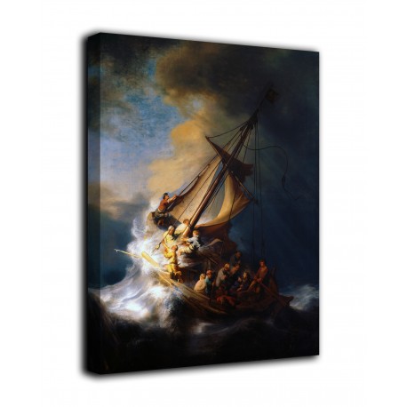 Quadro Cristo nella tempesta sul mare di Galilea - Rembrandt - stampa su tela canvas con o senza telaio