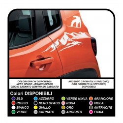 Stickers Sticker side for the new Jeep Renegade decals stickers side