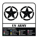 ADESIVI TAPPO SERBATOIO RENEGADE JEEP STICKERS DECALS STELLA MILITARE