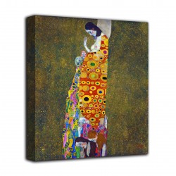 Rahmen, der Die hoffnung II - Gustav Klimt - druck auf leinwand, leinwand mit oder ohne rahmen