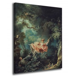 Le cadre de la chance de cas de la balançoire - Jean-Honoré Fragonard - impression sur toile avec ou sans cadre