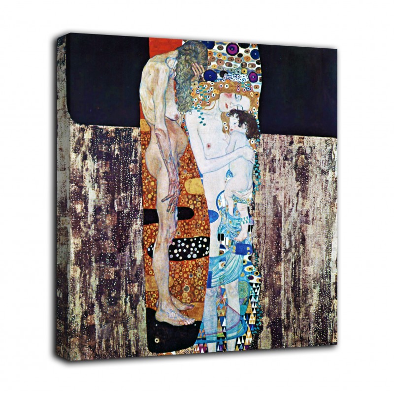 Quadro Le tre età della donna - Gustav Klimt - stampa su tela canvas con o  senza telaio