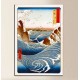 Quadro Awa, Naruto Whirlpools - Andō Hiroshige - stampa su tela canvas con o senza telaio