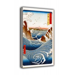 Rahmen Awa, Naruto Whirlpools - Andō Hiroshige - drucken auf leinwand, leinwand mit oder ohne rahmen