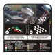 Adesivi per YAMAHA T MAX 500 per FIANCATA laterale t-max tmax carter SCACCHI