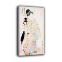 Le cadre Courtisane Shinohara de la maison de Tsuruya - Kitagawa Utamaro - des impressions sur toile avec ou sans cadre