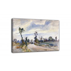 El marco de Louveciennes, Route de Saint-Germain - Camille Pissarro - impresión en lienzo con o sin marco