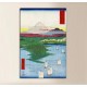 Le cadre du Noge et Yokohama - Hiroshige - impression sur toile avec ou sans cadre