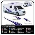 MOTORHOME graphics vinyl stickers decals stripes Set CAMPER VAN CARAVAN Motorhome - graphics 08c MAXI