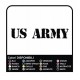 2 Adesivi US Army Auto Paraurti Adesivi Vinile cm40x4