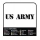 2 Autocollants de l'Armée américaine de Voiture de Pare-chocs Autocollants en Vinyle cm40x4